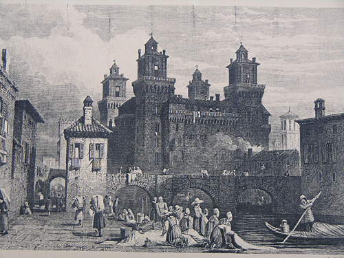 castello di Ferrara nel '700